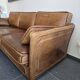 Roche Bobois vintage lounge from the 80s – cognac buffalo leather – 2 sofas + pouf
