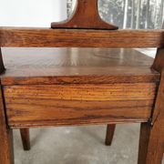Paire de chaises en chêne brut