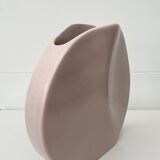 Set of Two Pink Post Modern Vases by Dorothe van Agthoven for Flora Keramiek