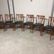 Set of 6 Scandinavian teak chairs 1960
