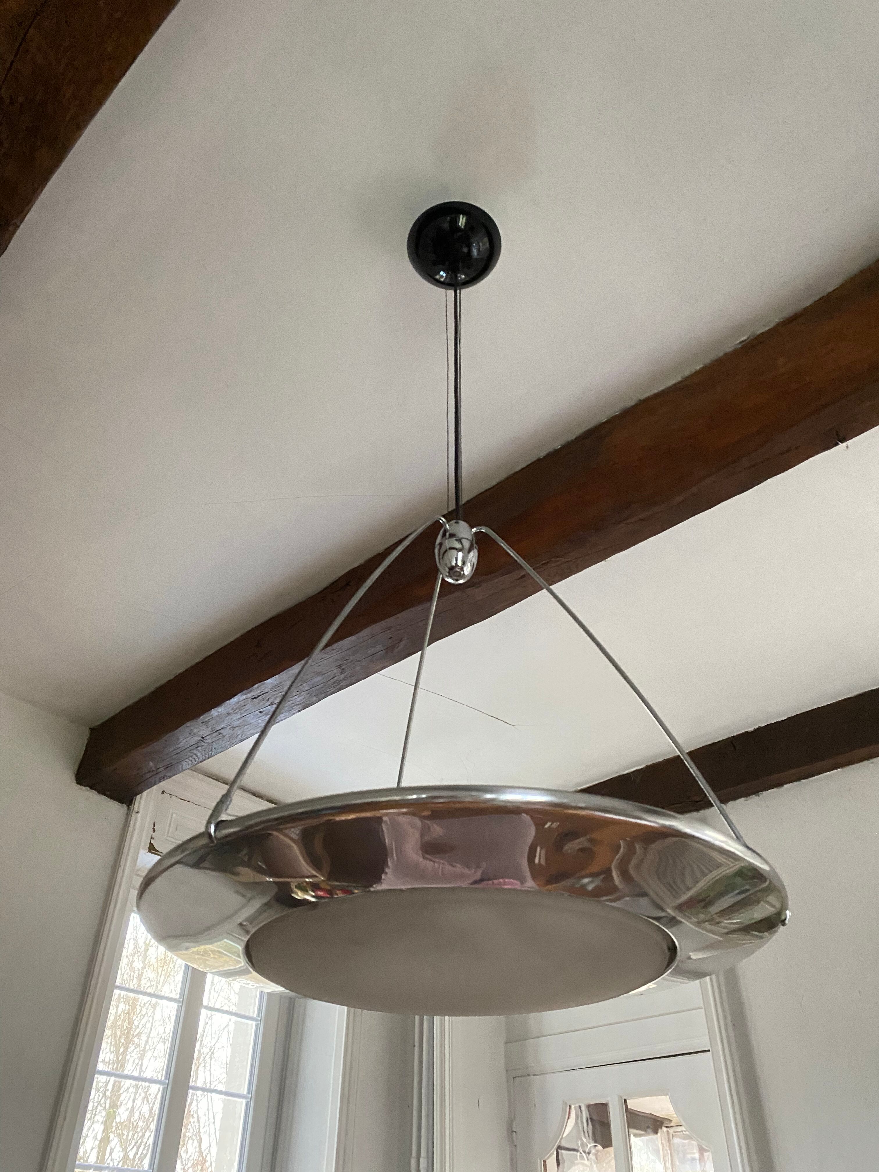 Pendant lamp Mira S Ezio Didone for Arteluce space age