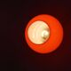 Vintage Red Glass Table Lamps attributed to Štěpán Tabery, 1970s