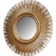 Large sunburst mirror with beveled glass and gilded wood from around 2010.