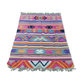 Handmade kilim carpet in pure wool 140x200cm