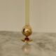 Pair of mid-century Swedish brass candle holders