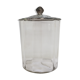 Old glass and silver metal candy