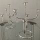 Pair of Tommy Larsen silver brass candlesticks from the 70s