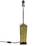 Lampe en bronze de style archaïque chinois 1940 / 1950 s