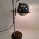 Lampe de table Space Age, en aluminium, métal et plexi plastique