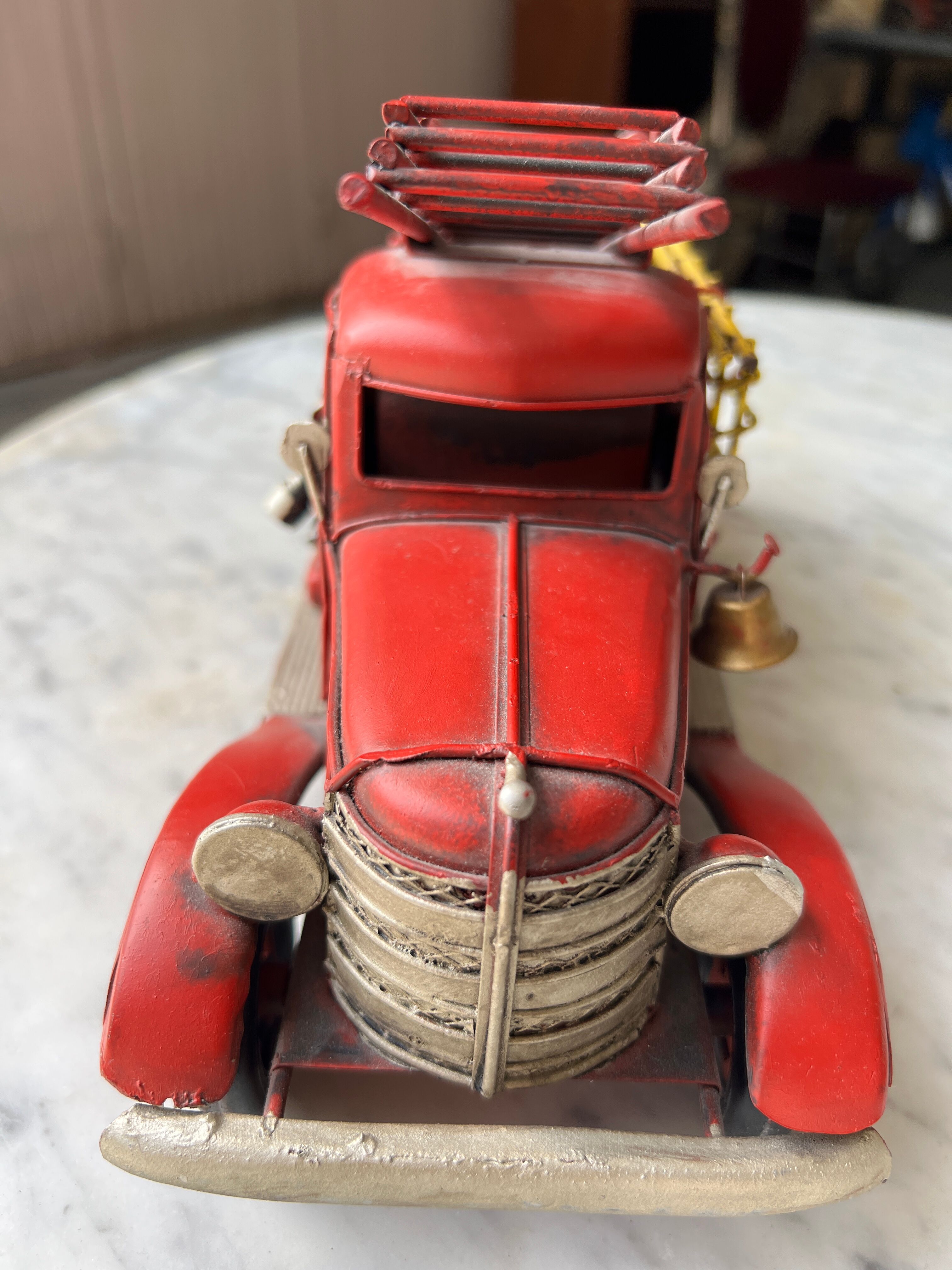 Vintage metal fire truck