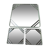 Under the plate and bevelled mirror bottles