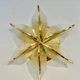 Maison Sciolari glass and gilt wall lamp, Palm model! Italy 1980