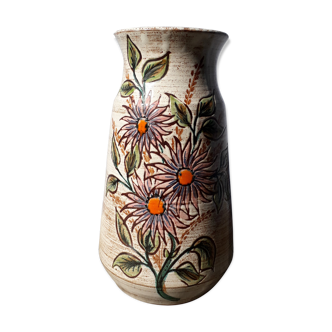 Vase floral années 70