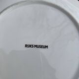 Collectible porcelain plate rijks museum flowers and blue birds, vintage and collector
