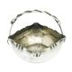 Basket sugar bowl, Art Nouveau, silver-plated brass, Poland, early 20th century