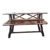 Brustalist table and 2 benches by Finnish designer Olavi Hänninen