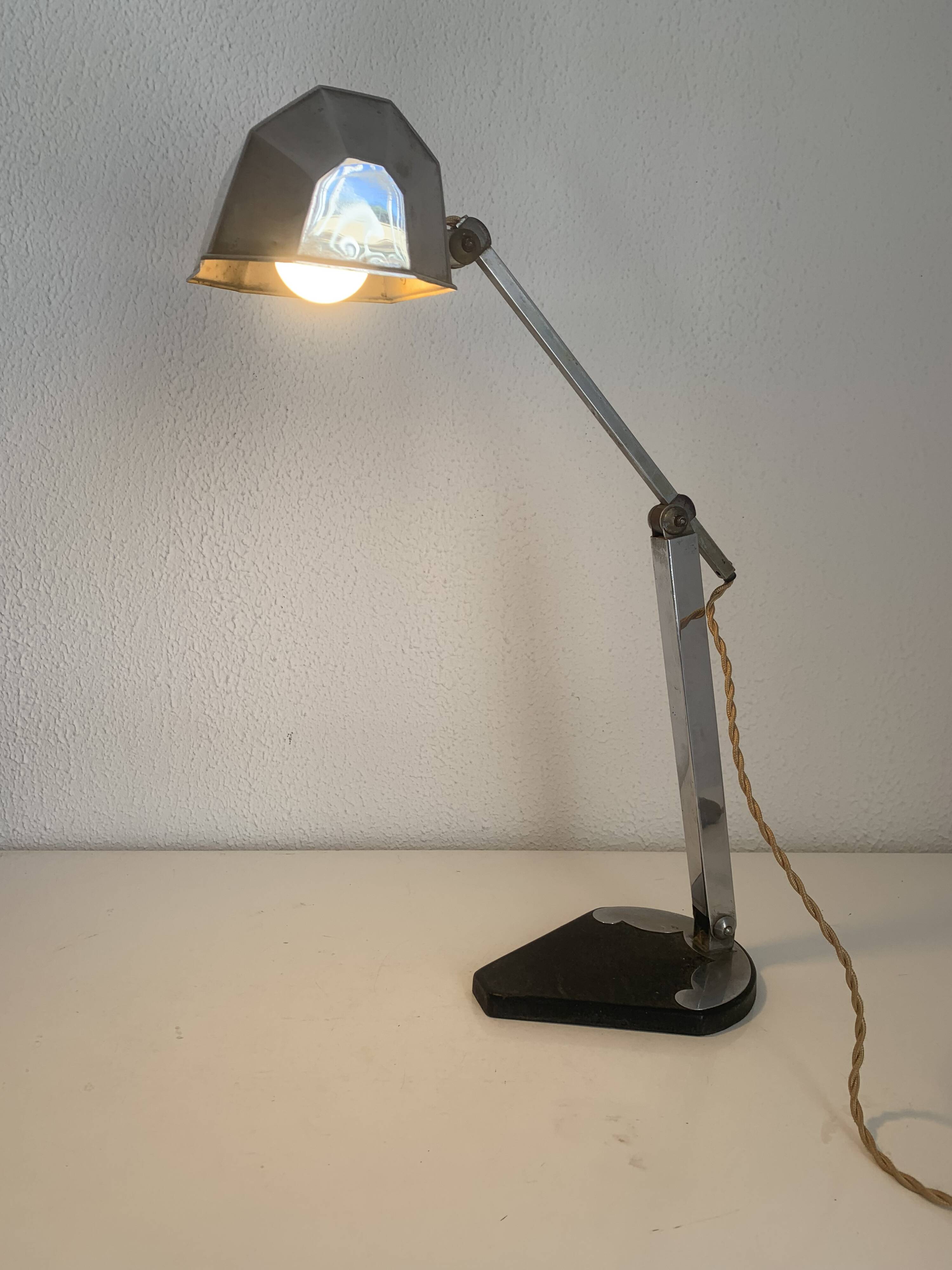 Vintage 1930s Art Deco L'Artisanat Français desk lamp - 45 cm
