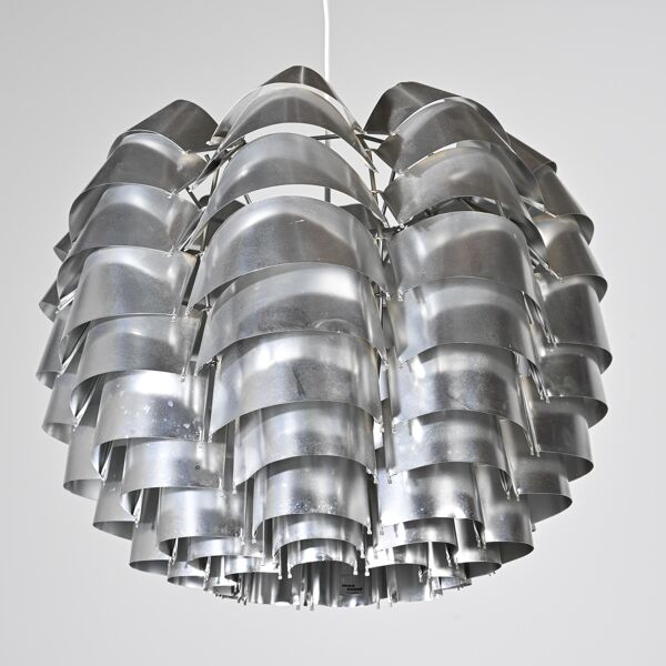 Suspension modèle Orion en aluminium par Max Sauze, France, circa 1970