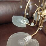 Golden leaf lustre Italy Hollywood Regency / Mid-Century