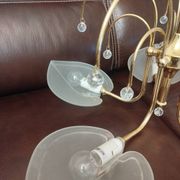Golden leaf lustre Italy Hollywood Regency / Mid-Century
