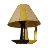 Small ceramic vintage candlestick lamp by Vallauris