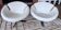 Vintage Signet swivel armchair White Leather