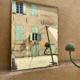 Vintage beveled mirror