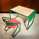 Bureau et sa chaise vintage vers 1980