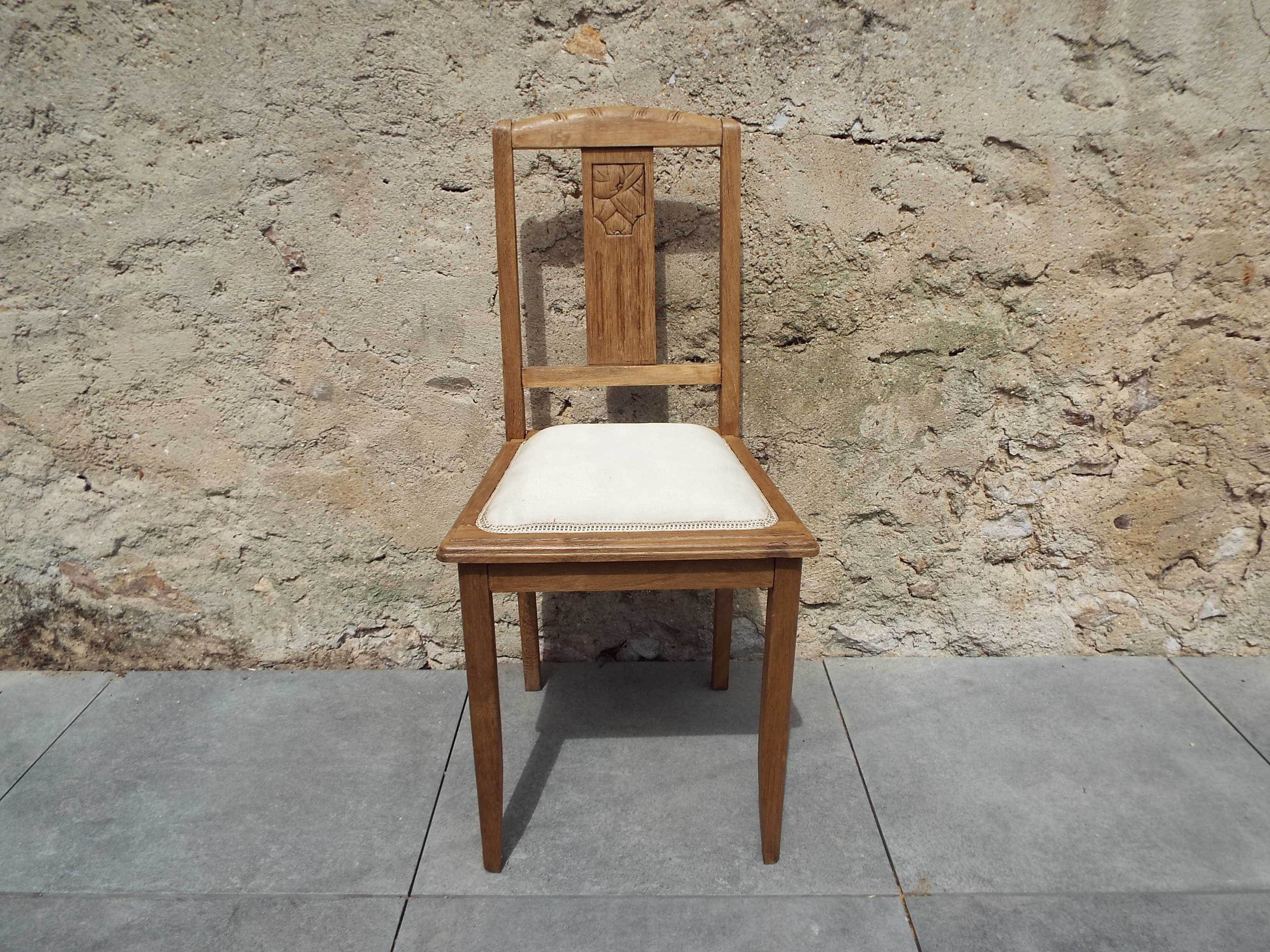 4 art deco style chairs