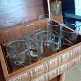 Whisky service book + carafe box  3 different glass models