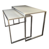 Duo de tables gigognes vintage années 70