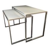 Pair of vintage 70s nesting tables