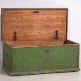 Antique green storage trunk (c.1920) #27