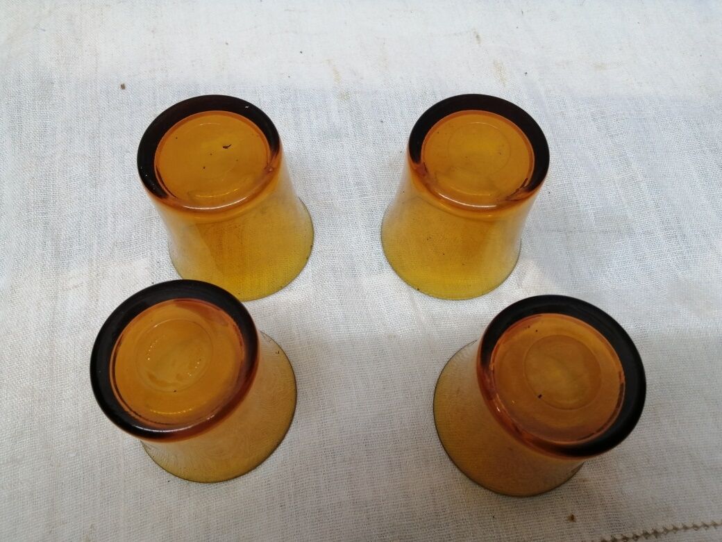 Vereco old vintage glass glass lot of 4
