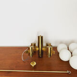 Swedish brass chandelier by Hans Agne Jakobsson