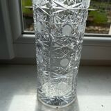Carved crystal vase - Mid-twentieth century