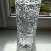 Vase en cristal taillé – milieu xxème