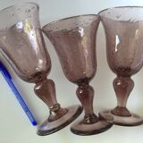 3 Biot stamped water glasses