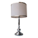 Lampe en métal chromé