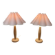 Paire de lampes design scandinave 1960.