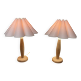 Pair of scandinavian design lamps 1960.