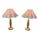 Paire de lampes design scandinave 1960.