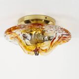 Vintage 1970's Muranoglass flush mount light