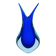 Large Murano Vase Flavio Poli Sommerso Blue Cobalt Turquoise 31.5cm