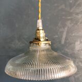 Lamp vintage 60s gilded chiseled glass