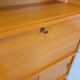 Vintage oak wood secretary bookcase storage furniture