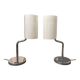 Paire de lampes design vintage chrome – MOOS Suisse – Style italien