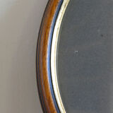 Oval wooden frame and gilded painted