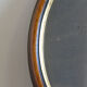 Oval wooden frame and gilded painted