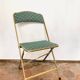 Chaise pliante vintage upcyclée - flowers